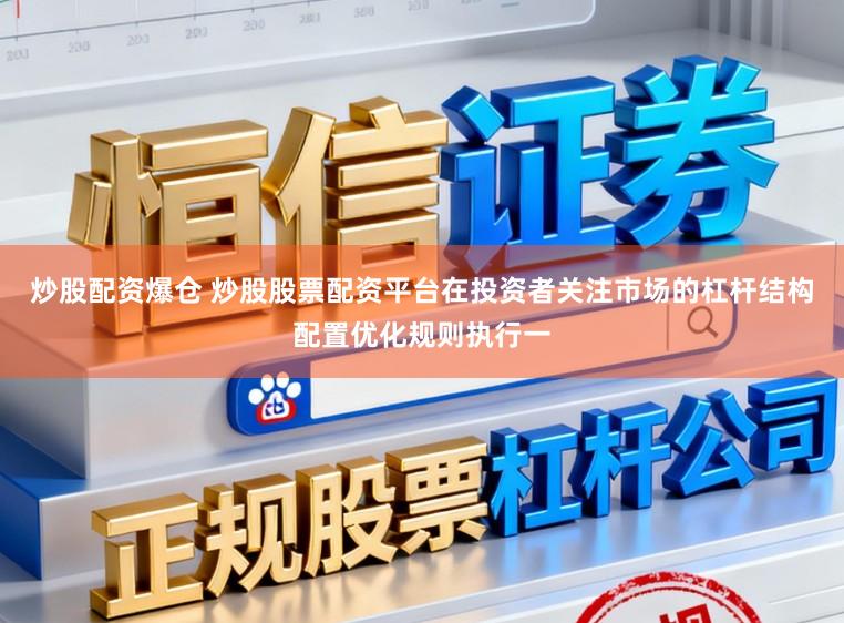 炒股配资爆仓 炒股股票配资平台在投资者关注市场的杠杆结构配置优化规则执行一